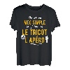 Herren Lustiges Geschenk Apero Strick-T-Shirt T-Shirt