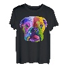 Englische Bulldogge Pop Art Porträt für Hundebesitzer T-Shirt