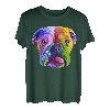 Englische Bulldogge Pop Art Porträt für Hundebesitzer T-Shirt