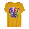 Englische Bulldogge Pop Art Porträt für Hundebesitzer T-Shirt