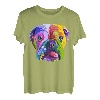 Englische Bulldogge Pop Art Porträt für Hundebesitzer T-Shirt