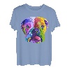 Englische Bulldogge Pop Art Porträt für Hundebesitzer T-Shirt