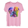 Englische Bulldogge Pop Art Porträt für Hundebesitzer T-Shirt