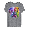 Englische Bulldogge Pop Art Porträt für Hundebesitzer T-Shirt