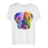 Englische Bulldogge Pop Art Porträt für Hundebesitzer T-Shirt