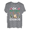 Ok But First Eggnog Funny X-mas Eggnog T-Shirt