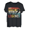 Herren Papa Ski Legende Skifahrer Retro Skifahren lustiges Vatertag T-Shirt