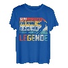 Herren Papa Ski Legende Skifahrer Retro Skifahren lustiges Vatertag T-Shirt