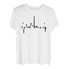 München Skyline Herzschlag Ich Liebe Bayern I Love Munich T-Shirt