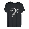 Totenkopf Skull Bass Bassist Musical Bassschlüssel Basser T-Shirt