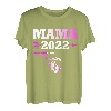 Damen Mama 2022 loading Werdender Vater Nachwuchs Geschenk T-Shirt