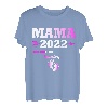 Damen Mama 2022 loading Werdender Vater Nachwuchs Geschenk T-Shirt