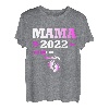 Damen Mama 2022 loading Werdender Vater Nachwuchs Geschenk T-Shirt