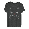 Süßes Katzen Kostüm Karneval Halloween Gesicht Grumpy Art T-Shirt