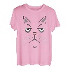 Süßes Katzen Kostüm Karneval Halloween Gesicht Grumpy Art T-Shirt