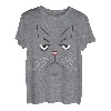 Süßes Katzen Kostüm Karneval Halloween Gesicht Grumpy Art T-Shirt
