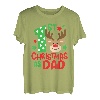 Herren My 1st Christmas As a Daddy Cute Christmas 2022 Rentier Tee T-Shirt