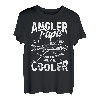 Herren Angler Papa | Retro Vater Angeln Fischen Vatertag Geschenk T-Shirt
