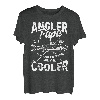 Herren Angler Papa | Retro Vater Angeln Fischen Vatertag Geschenk T-Shirt