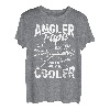 Herren Angler Papa | Retro Vater Angeln Fischen Vatertag Geschenk T-Shirt