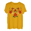 Niedliche Blumen Ukraine Vintage ukrainische Wyschywanka T-Shirt