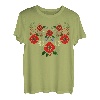 Niedliche Blumen Ukraine Vintage ukrainische Wyschywanka T-Shirt