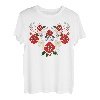 Niedliche Blumen Ukraine Vintage ukrainische Wyschywanka T-Shirt