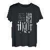 Amerikanische Flagge Dentist Zahnärztin Zahnarzthelferin T-Shirt