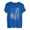 Amerikanische Flagge Dentist Zahnärztin Zahnarzthelferin T-Shirt