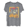 Like To Get High Drohne Pilot Quadcopter Quadrotor FPV Flying T-Shirt