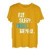 Essen Schlafen Trollen Troll Prank Prankster Pranks Geschenk T-Shirt