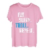 Essen Schlafen Trollen Troll Prank Prankster Pranks Geschenk T-Shirt