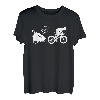 Schneller Papa Spruch für Triathleten mit Fahrradanhänger T-Shirt
