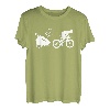 Schneller Papa Spruch für Triathleten mit Fahrradanhänger T-Shirt