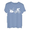 Schneller Papa Spruch für Triathleten mit Fahrradanhänger T-Shirt