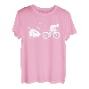 Schneller Papa Spruch für Triathleten mit Fahrradanhänger T-Shirt