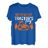 She Thinks My Tractor's Sexy Funny Farmer Retro Damen Herren T-Shirt