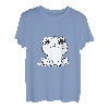 Niedliche schwarz-weiße Bleistiftzeichnung von Frosch T-Shirt