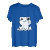 Niedliche schwarz-weiße Bleistiftzeichnung von Frosch T-Shirt