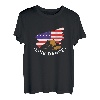 Linedance Amerikanische Flagge Tanzen Western Tanz Geschenk T-Shirt