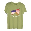 Linedance Amerikanische Flagge Tanzen Western Tanz Geschenk T-Shirt