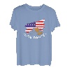 Linedance Amerikanische Flagge Tanzen Western Tanz Geschenk T-Shirt