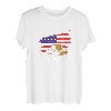 Linedance Amerikanische Flagge Tanzen Western Tanz Geschenk T-Shirt