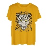 Leopard Cheetah für Männer Frauen Kinder Grafik mit gelben T-Shirt