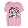 Leopard Cheetah für Männer Frauen Kinder Grafik mit gelben T-Shirt