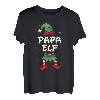Papa Elfe Weihnachtsoutfit Partnerlook Geschenk Weihnachten T-Shirt