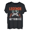 Herren Legende an der Kettensäge lustiges Waldarbeiter T-Shirt