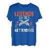 Herren Legende an der Kettensäge lustiges Waldarbeiter T-Shirt