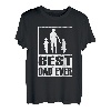 Herren Stolzer Papa von 2 Kinder Vater Vintage Vatertagdesign T-Shirt