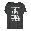 Herren Stolzer Papa von 2 Kinder Vater Vintage Vatertagdesign T-Shirt